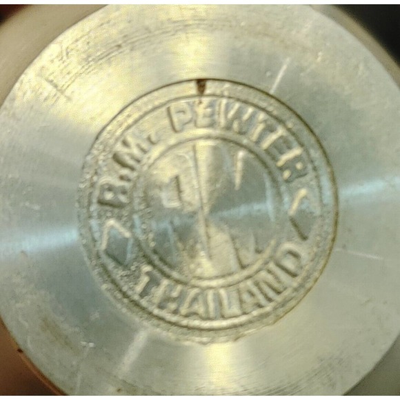 Vintage Pewter Bud Vase RM Pewter Antique Made in Thailand - Picture 3 of 3